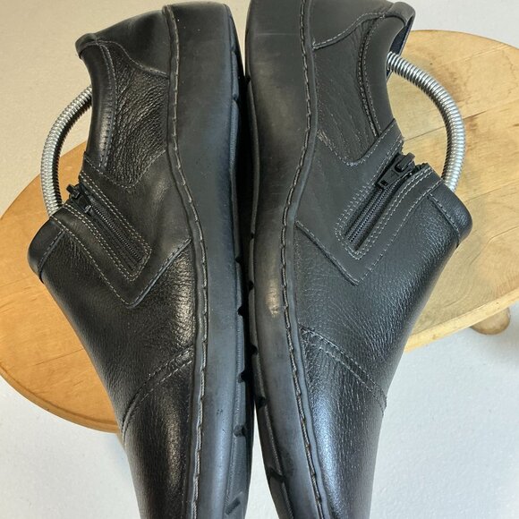 Clarks Black Leather Flats women’s size 12 - Picture 6 of 15